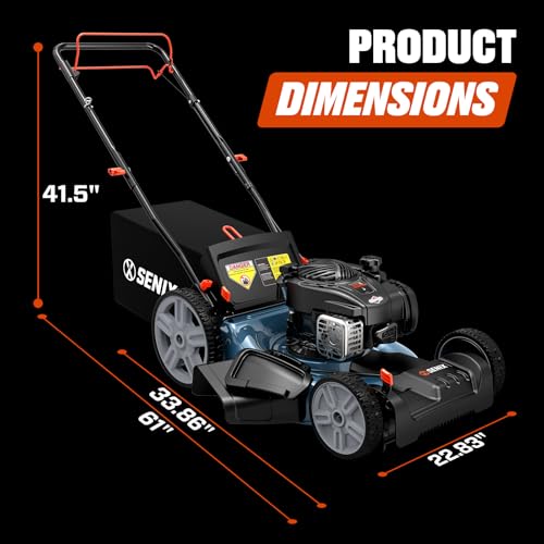 SENIX Self-Propelled Gas Lawn Mower - Effortless Lawn Care - DIY Builder's Hub