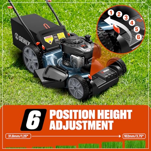 SENIX Self-Propelled Gas Lawn Mower - Effortless Lawn Care - DIY Builder's Hub