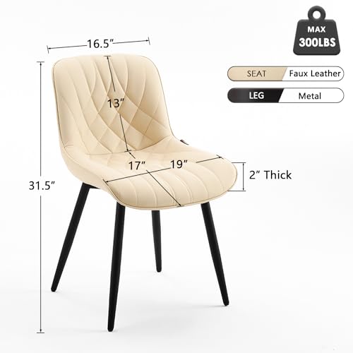 Set of 2 Mid Century Modern Dining Chairs - Image 2