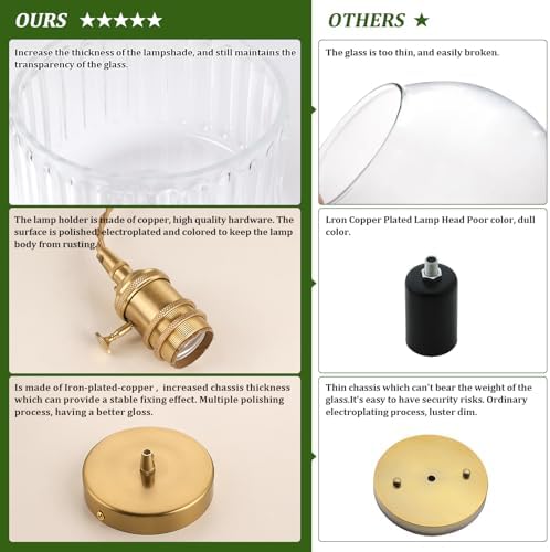 Set of Vintage Brass Pendant Lights for Elegant Lighting - Image 7