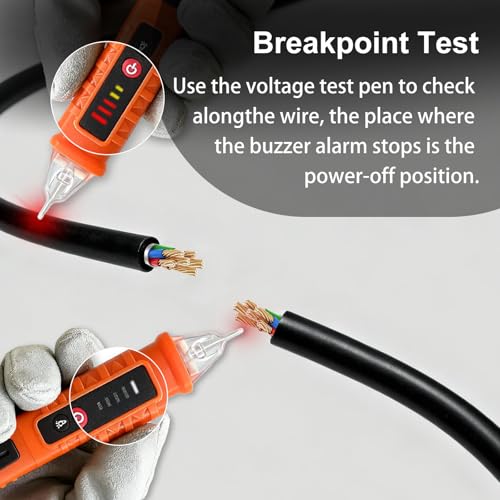 High-Precision Non-Contact Voltage Tester with Alarm Alert - Image 5