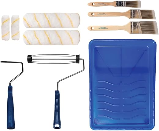 Professional 10-Piece Paint Roller Kit for Easy Wall Painting Professional 10-Piece Paint Roller Kit for Easy Wall Painting