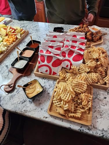 Elegant Bamboo Serving Trays with Easy-Grip Handles - Image 7