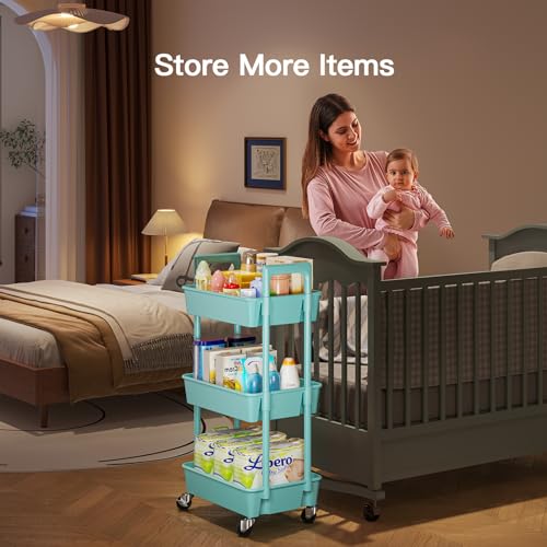 Pipishell 3-Tier Rolling Storage Cart - Efficient Organizer - Image 3