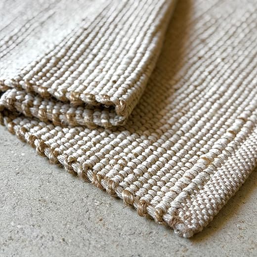 Eco-Friendly Jute Cotton Area Rug for Stylish Interiors