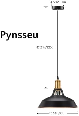 Set of 3 Pynsseu Industrial Pendant Lights for Stylish Spaces - DIY Builder's Hub