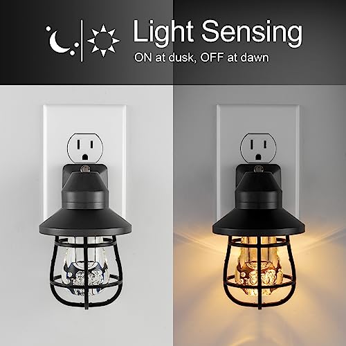 Vintage LED Night Light 2-Pack by GE - Soft Glow Ambiance - DIY Builder's Hub