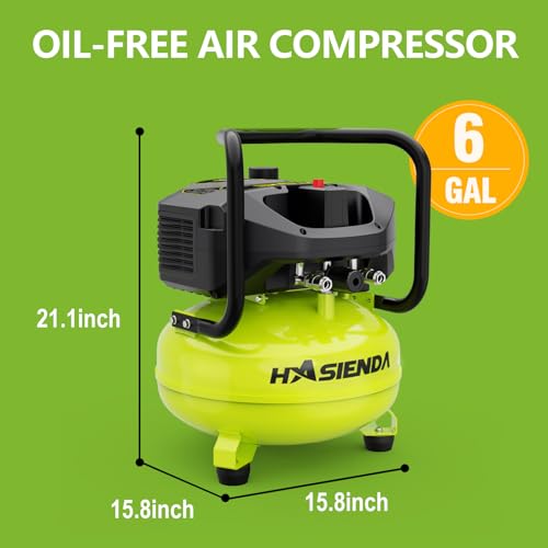 150 PSI 6-Gallon Oil-Free Air Compressor - Quiet & Portable - DIY Builder's Hub