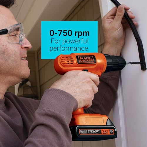 BLACK+DECKER 20V MAX Cordless Power Drill & 30-Piece Bit Set - DIY Builder's Hub