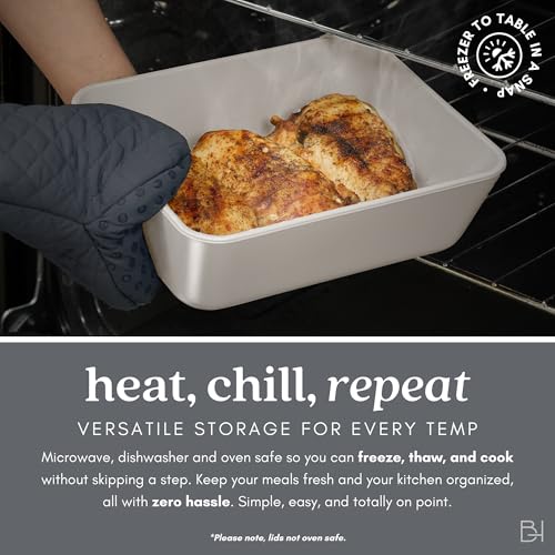 Non-Toxic 10-Piece Glass Food Storage Container Set - DIY Builder's Hub