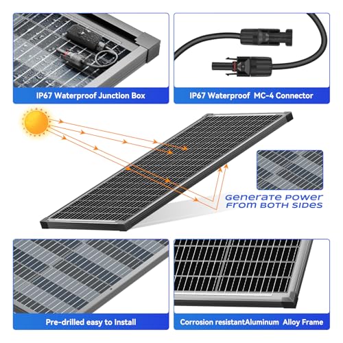200W Bifacial Solar Panel Kit for Efficient Energy Production - DIY Builder's Hub