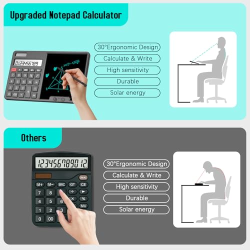Dual Power Calculator with Notepad - Portable and Versatile - DIY Builder's Hub