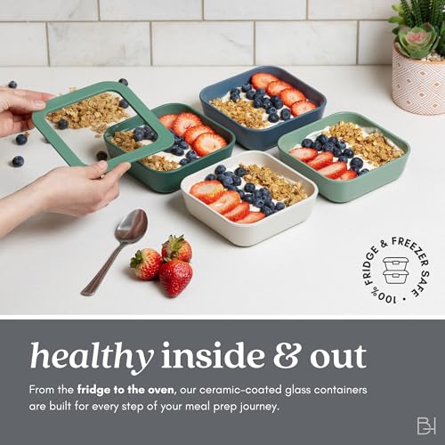 Non-Toxic 10-Piece Glass Food Storage Container Set - DIY Builder's Hub