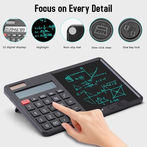 Dual Power Calculator with Notepad - Portable and Versatile - DIY Builder's Hub