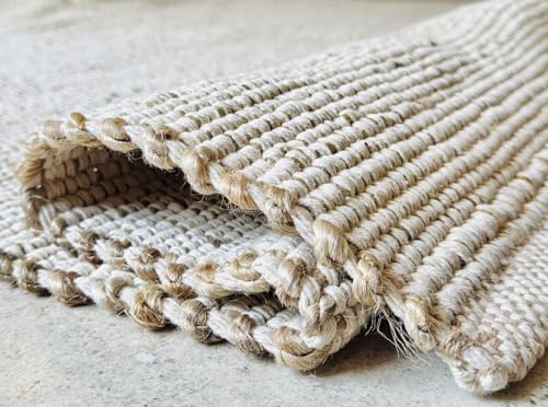 Eco-Friendly Jute Cotton Area Rug for Stylish Interiors - DIY Builder's Hub
