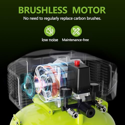 150 PSI 6-Gallon Oil-Free Air Compressor - Quiet & Portable - DIY Builder's Hub