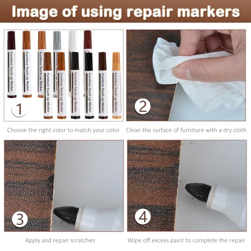 Wood Repair Touch-Up Pens - Professional Quality Set - DIY Builder's Hub