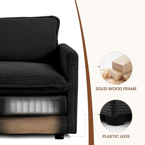 Stylish Corduroy Armchair and Ottoman Set for Cozy Living - DIY Builder's Hub