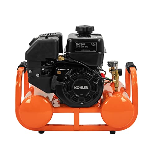 Portable 4 Gallon Gas Air Compressor - Quiet & Durable 196cc - DIY Builder's Hub