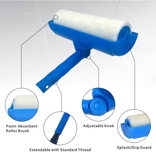 No Drip Adjustable Ceiling Paint Roller for Easy Painting - DIY Builder's Hub