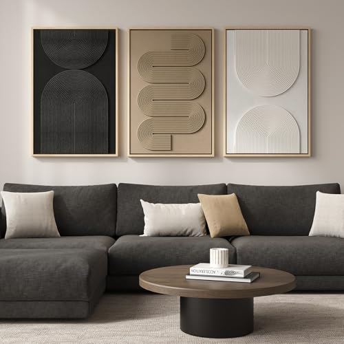 Boho 3D Textured Framed Wall Art for Unique Home Decor - DIY Builder's Hub