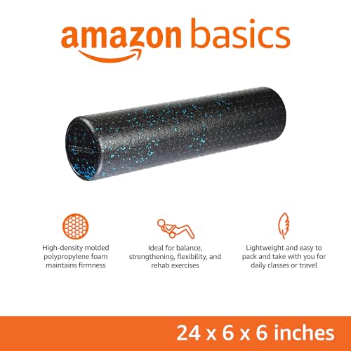 High Density Foam Roller by Amazon Basics - Premium Support - DIY Builder's Hub