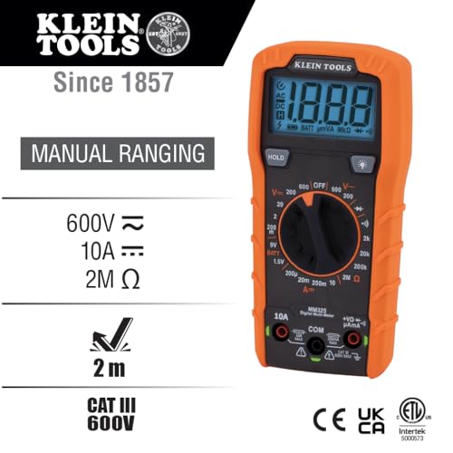 Klein Tools MM325 Digital Multimeter for Accurate Measurements - DIY Builder's Hub