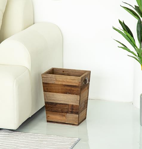 Eco-Friendly Rustic Reclaimed Wood Trash Bin - DIY Builder's Hub