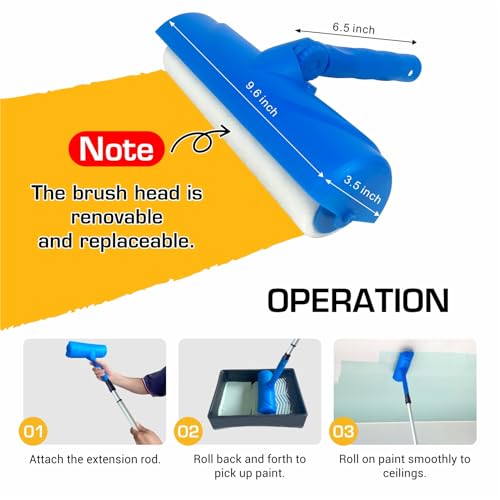 No Drip Adjustable Ceiling Paint Roller for Easy Painting - DIY Builder's Hub