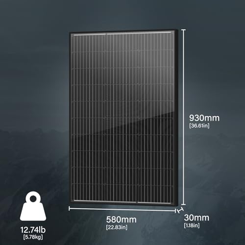 High-Efficiency 100W Monocrystalline Solar Panel for RVs & Boats - DIY Builder's Hub