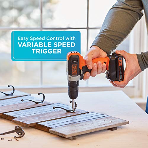BLACK+DECKER 20V MAX Cordless Drill Kit with Battery & Charger - DIY Builder's Hub