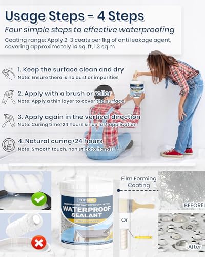TUFINEIN 35oz Waterproof Clear Sealant for Ultimate Protection - DIY Builder's Hub