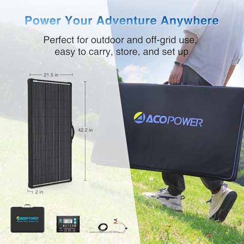 ACOPOWER 200W Portable Solar Panel Kit for Camping & RV - DIY Builder's Hub