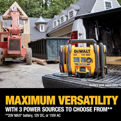 DEWALT 20V MAX Portable Tire Inflator with Auto Shut Off - DIY Builder's Hub