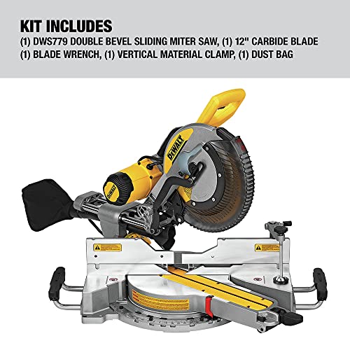 DEWALT 12-Inch Double Bevel Sliding Miter Saw DWS779 - DIY Builder's Hub