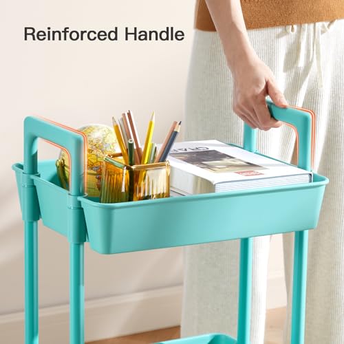Pipishell 3-Tier Rolling Storage Cart - Efficient Organizer - DIY Builder's Hub