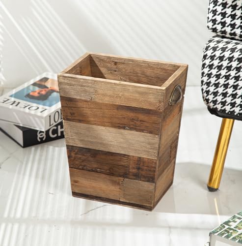 Eco-Friendly Rustic Reclaimed Wood Trash Bin - DIY Builder's Hub