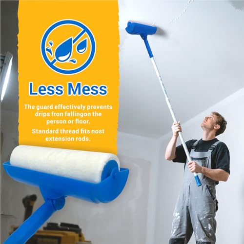 No Drip Adjustable Ceiling Paint Roller for Easy Painting - DIY Builder's Hub