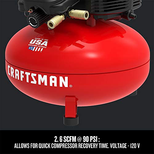 CRAFTSMAN 6 Gallon Oil-Free Pancake Air Compressor with Kit - DIY Builder's Hub