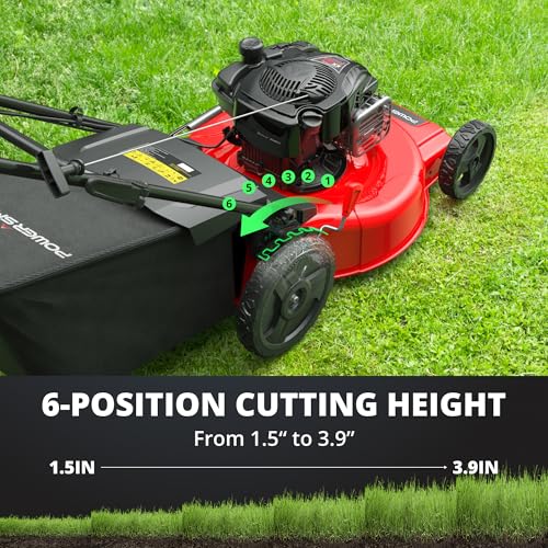 PowerSmart Self-Propelled Gas Lawn Mower for Effortless Cutting - DIY Builder's Hub
