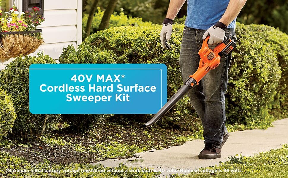 BLACK+DECKER 40V MAX Cordless Leaf Blower - 125 MPH Air Speed - DIY Builder's Hub