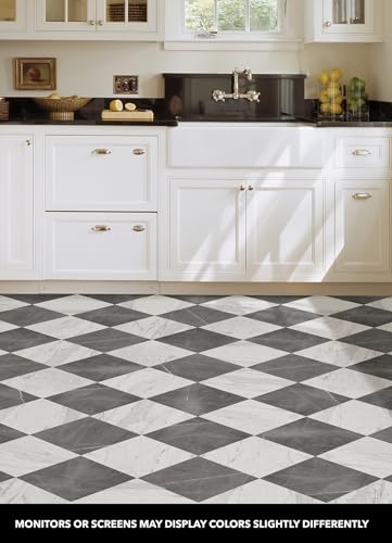 Peel and Stick Floor Tiles by Chris Loves Julia - Easy Install - DIY Builder's Hub
