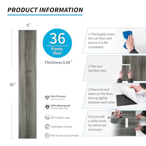 Peel and Stick Vinyl Wood Plank Tiles by Art3d - Easy Install - DIY Builder's Hub