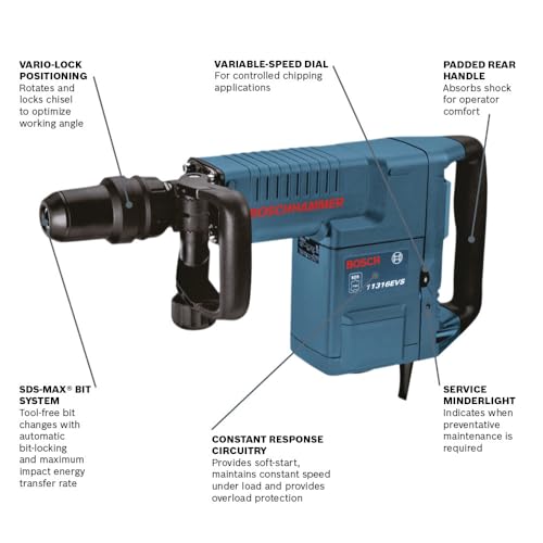 Bosch 14 Amp SDS-max® Demolition Hammer 11316EVS - DIY Builder's Hub