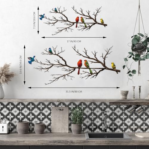 Colorful Bird Metal Wall Art Sculpture for Home Decor - DIY Builder's Hub