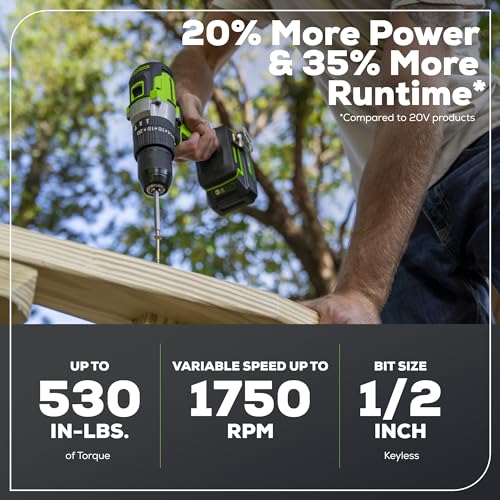 Greenworks 24V Brushless 1/2" Hammer Drill with Battery & Charger - DIY Builder's Hub