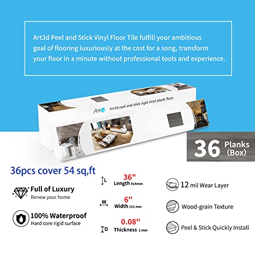 Peel and Stick Vinyl Wood Plank Tiles by Art3d - Easy Install - DIY Builder's Hub