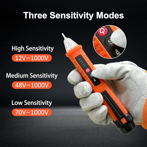 High-Precision Non-Contact Voltage Tester with Alarm Alert - DIY Builder's Hub