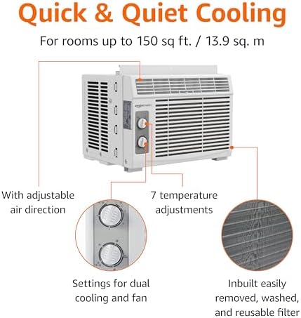 5000 BTU Window Air Conditioner by Amazon Basics - DIY Builder's Hub